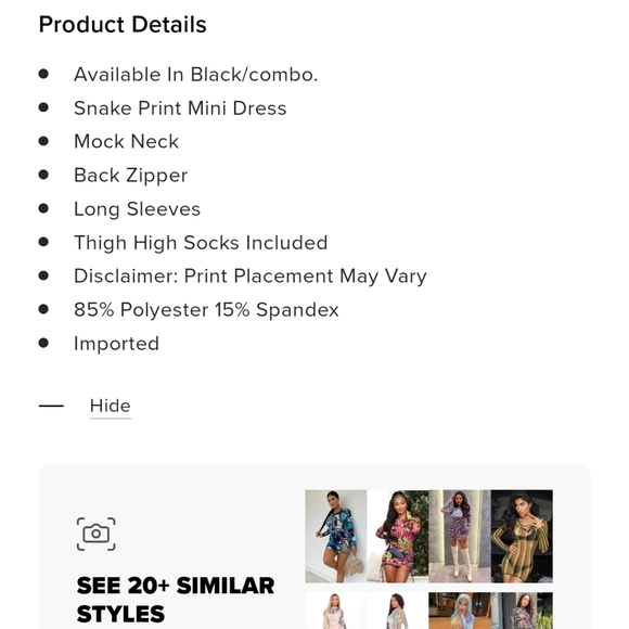 Fashion Nova Electric Nights Snake Print Mini Dress - Picture 7 of 8